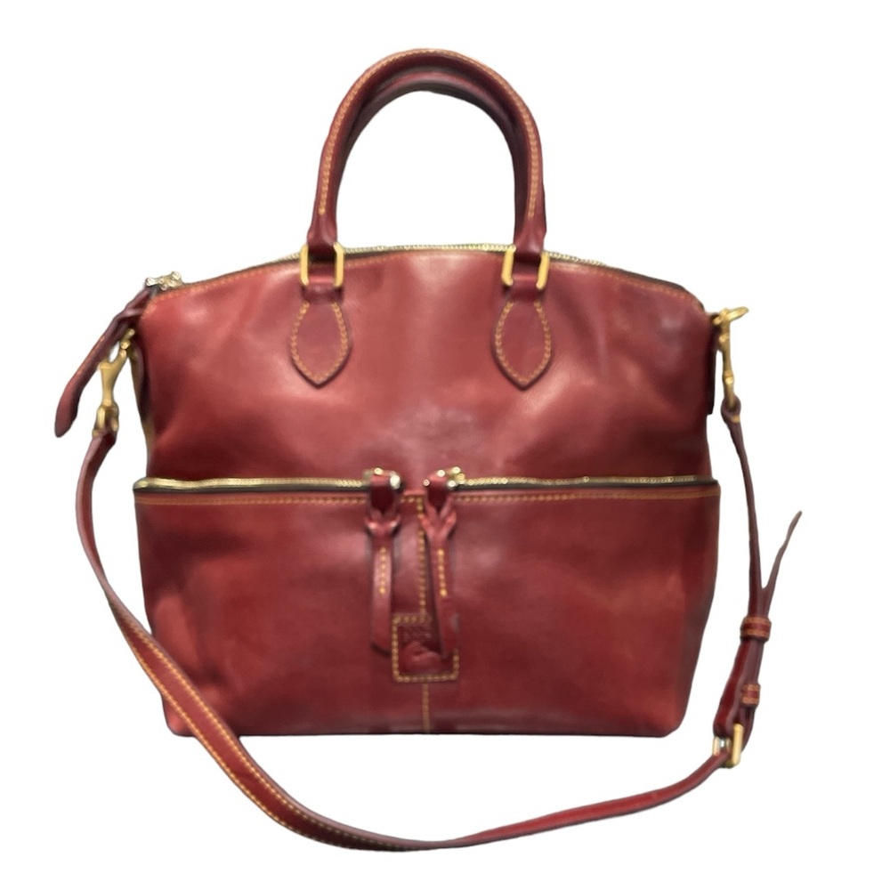 Dooney & Bourke Florentine Leather Pocket Satchel  0090